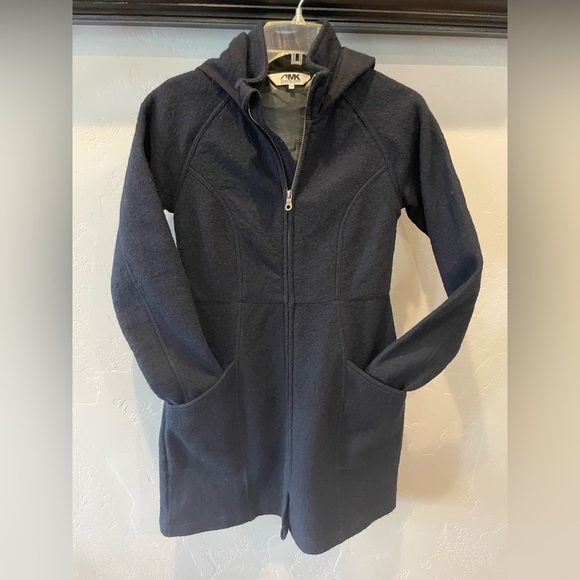 Women’s mountain khaki navy blue merino wool jacket size extra small - Picture 10 of 11